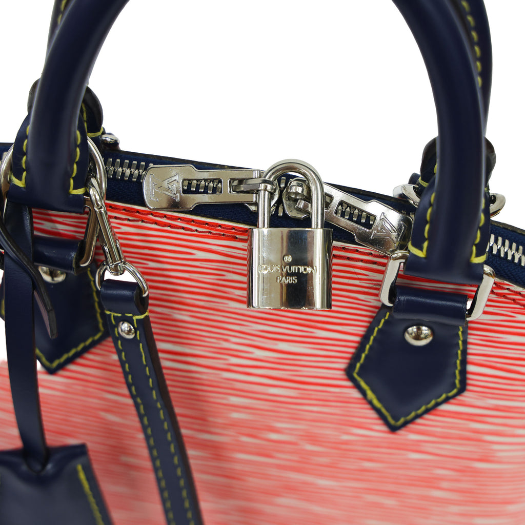 Preloved LOUIS VUITTON Epi Alma BB Red & Navy Blue  Luxe Again Maison