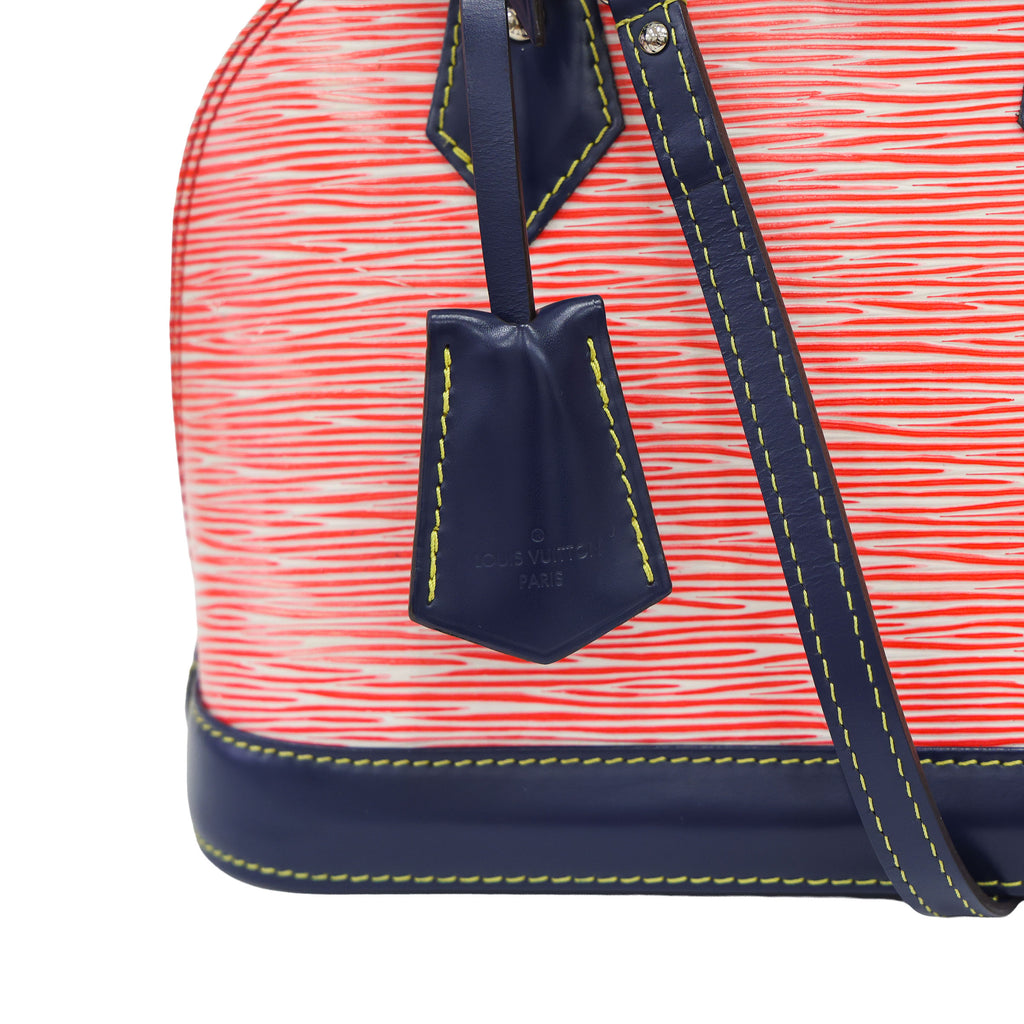 Preloved LOUIS VUITTON Epi Alma BB Red & Navy Blue  Luxe Again Maison