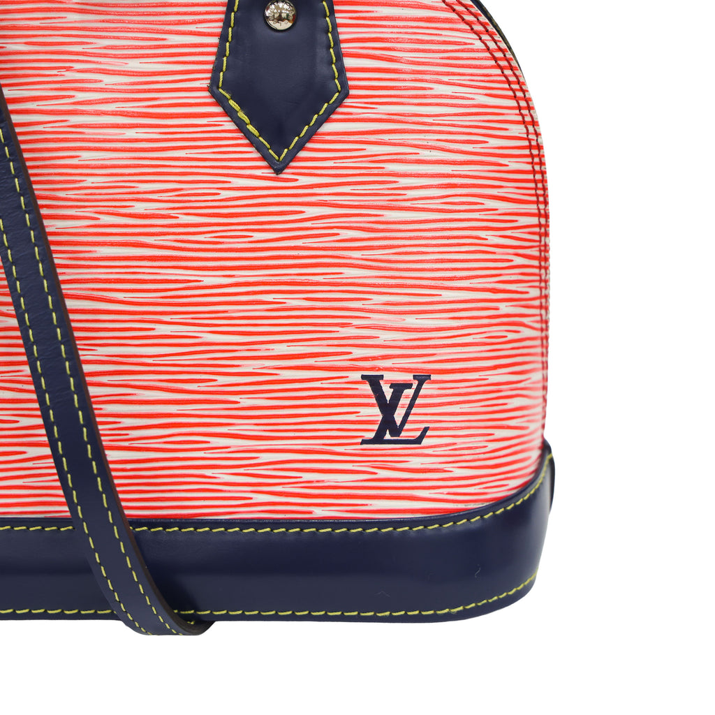 Preloved LOUIS VUITTON Epi Alma BB Red & Navy Blue  Luxe Again Maison