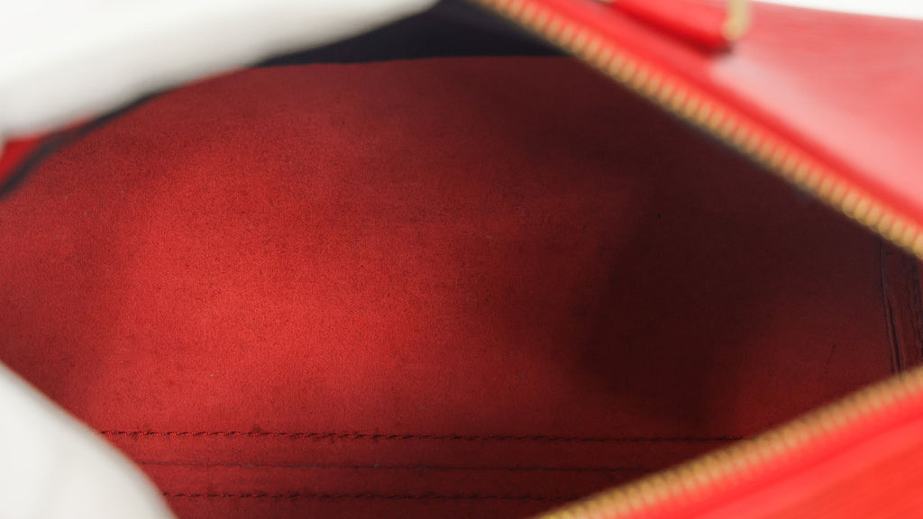 LOUIS VUITTON Epi Speedy 30 M43007 Red