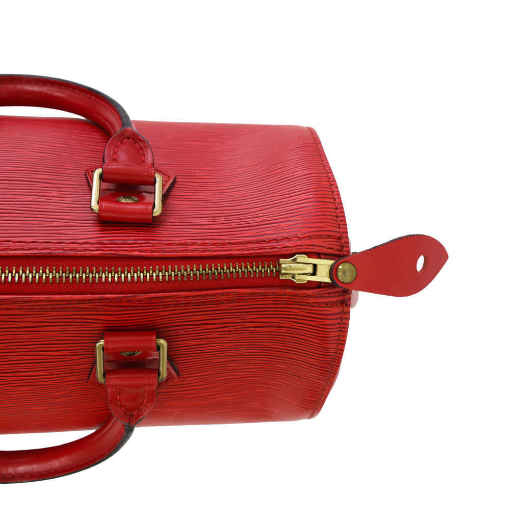 LOUIS VUITTON Epi Speedy 30 M43007 Red