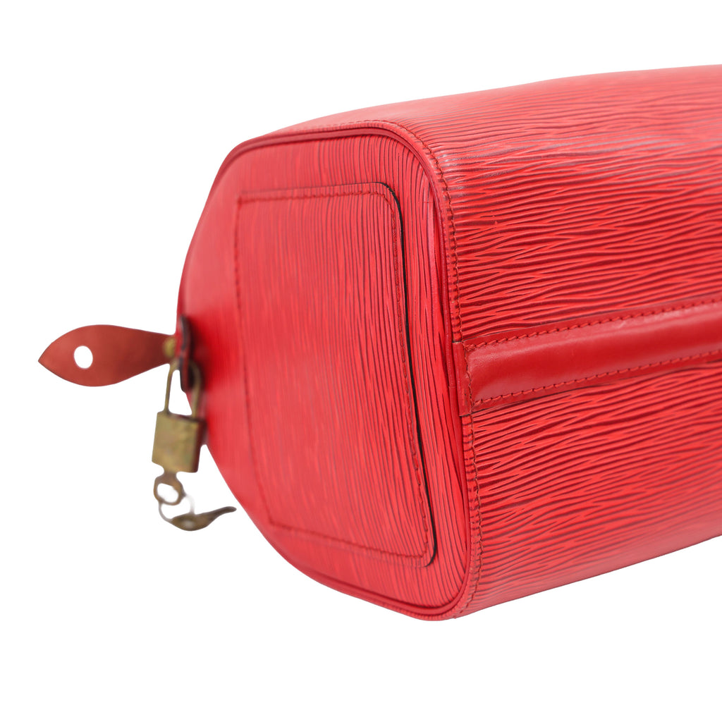 LOUIS VUITTON Epi Speedy 30 M43007 Red