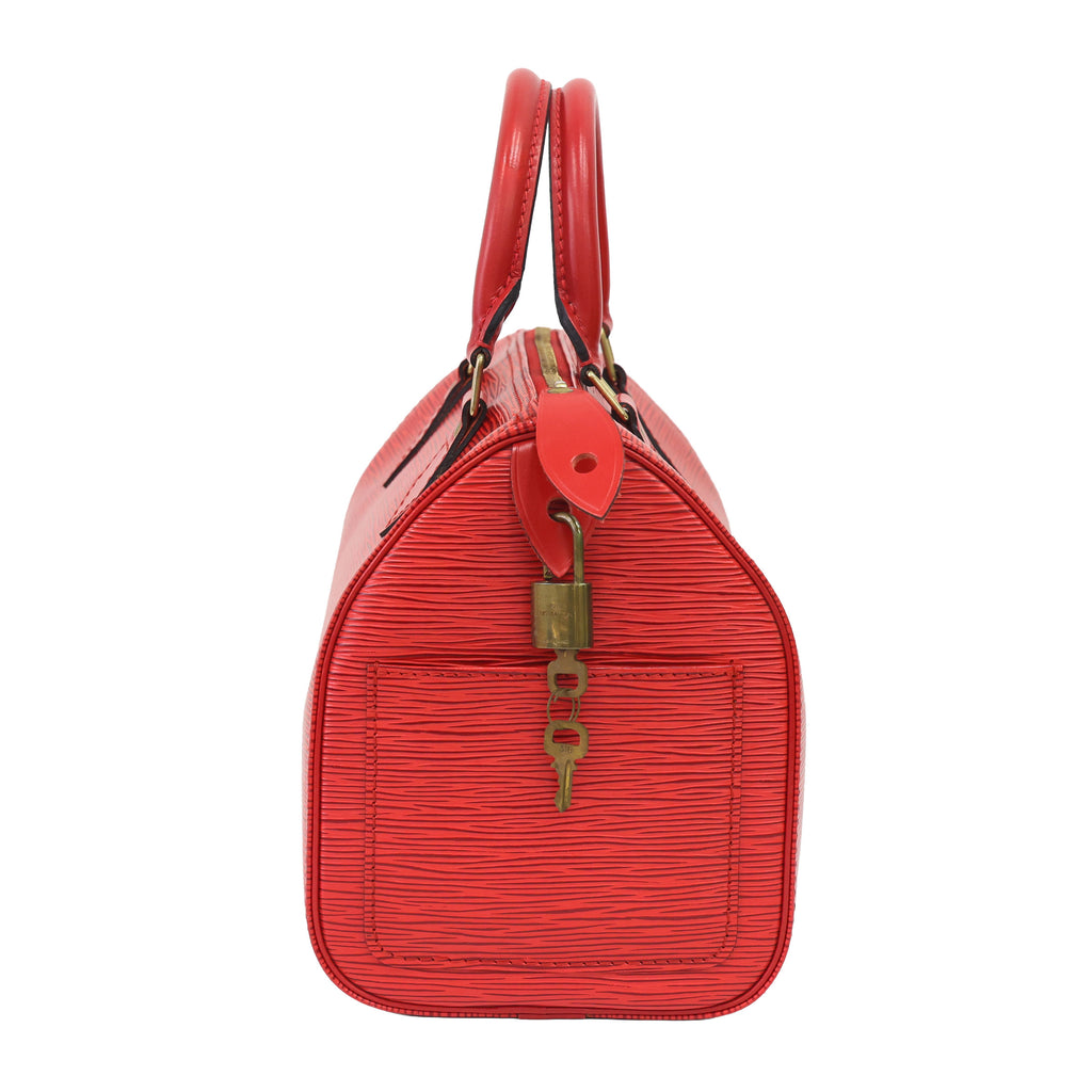 LOUIS VUITTON Epi Speedy 30 M43007 Red