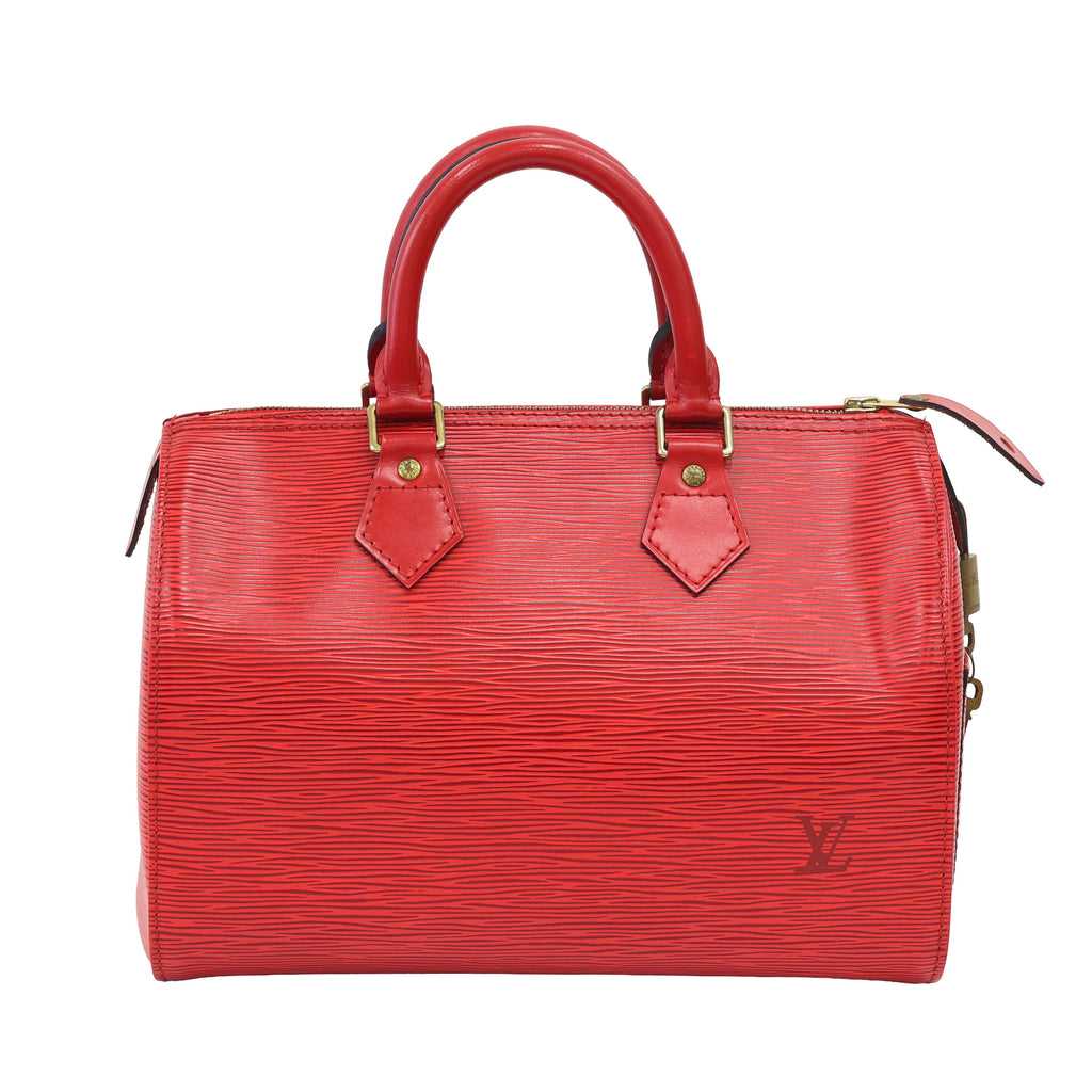 LOUIS VUITTON Epi Speedy 30 M43007 Red