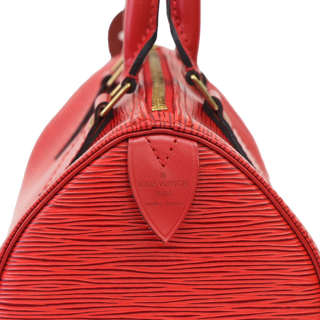 LOUIS VUITTON Epi Speedy 30 M43007 Red