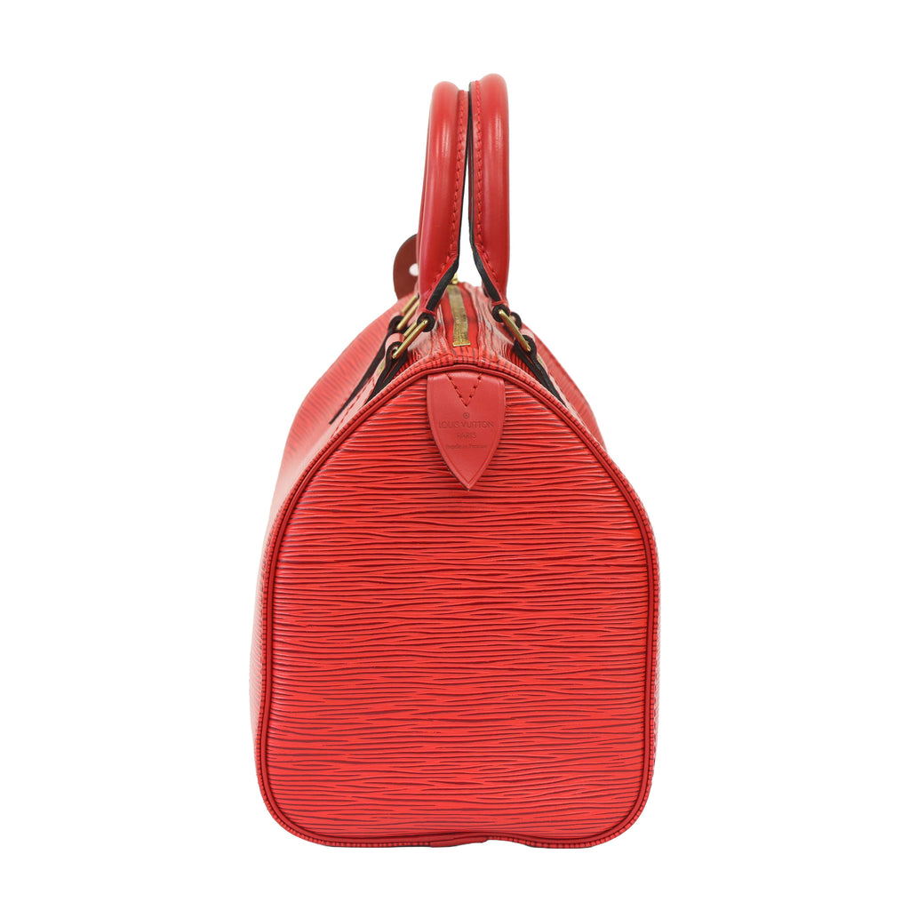 LOUIS VUITTON Epi Speedy 30 M43007 Red
