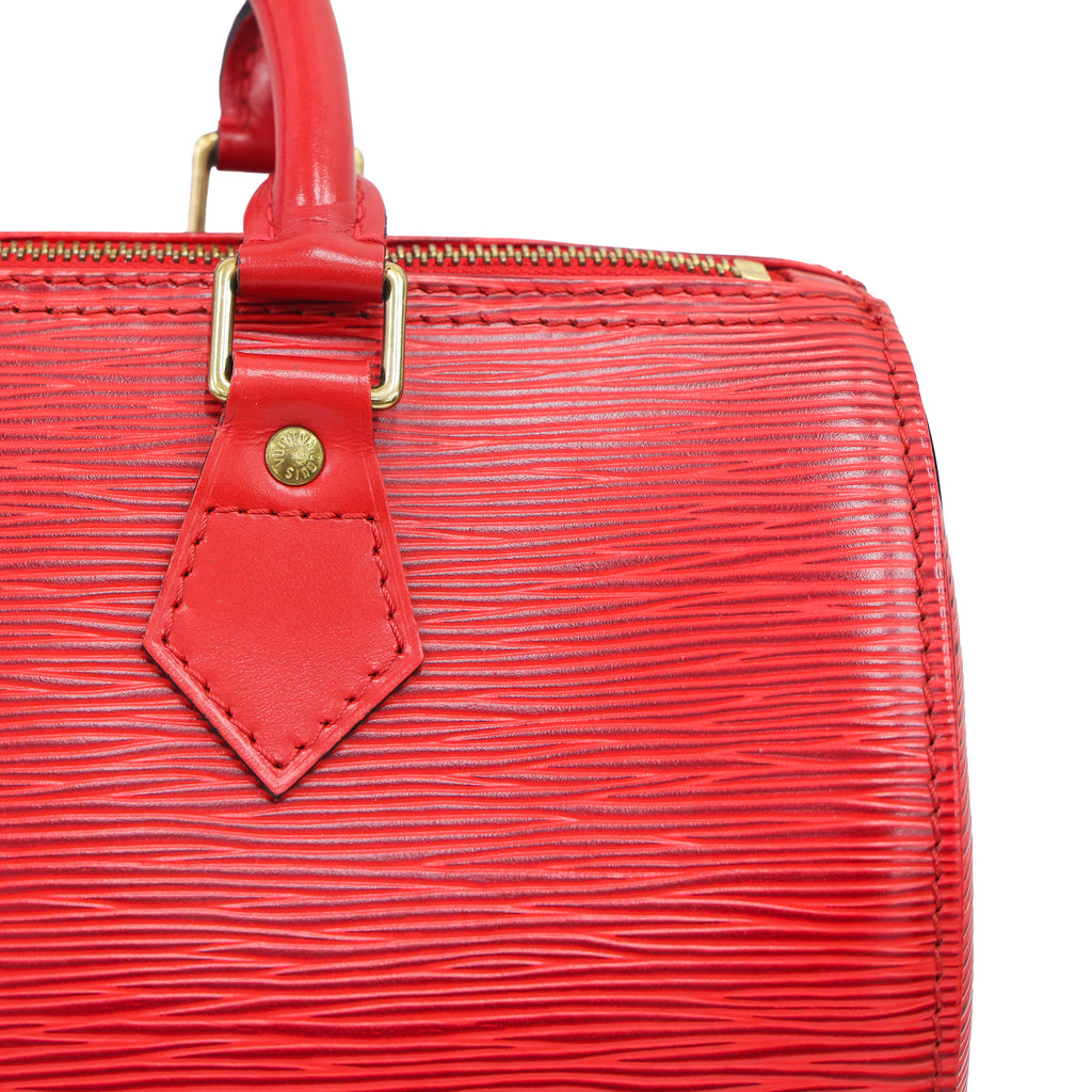 LOUIS VUITTON Epi Speedy 30 M43007 Red