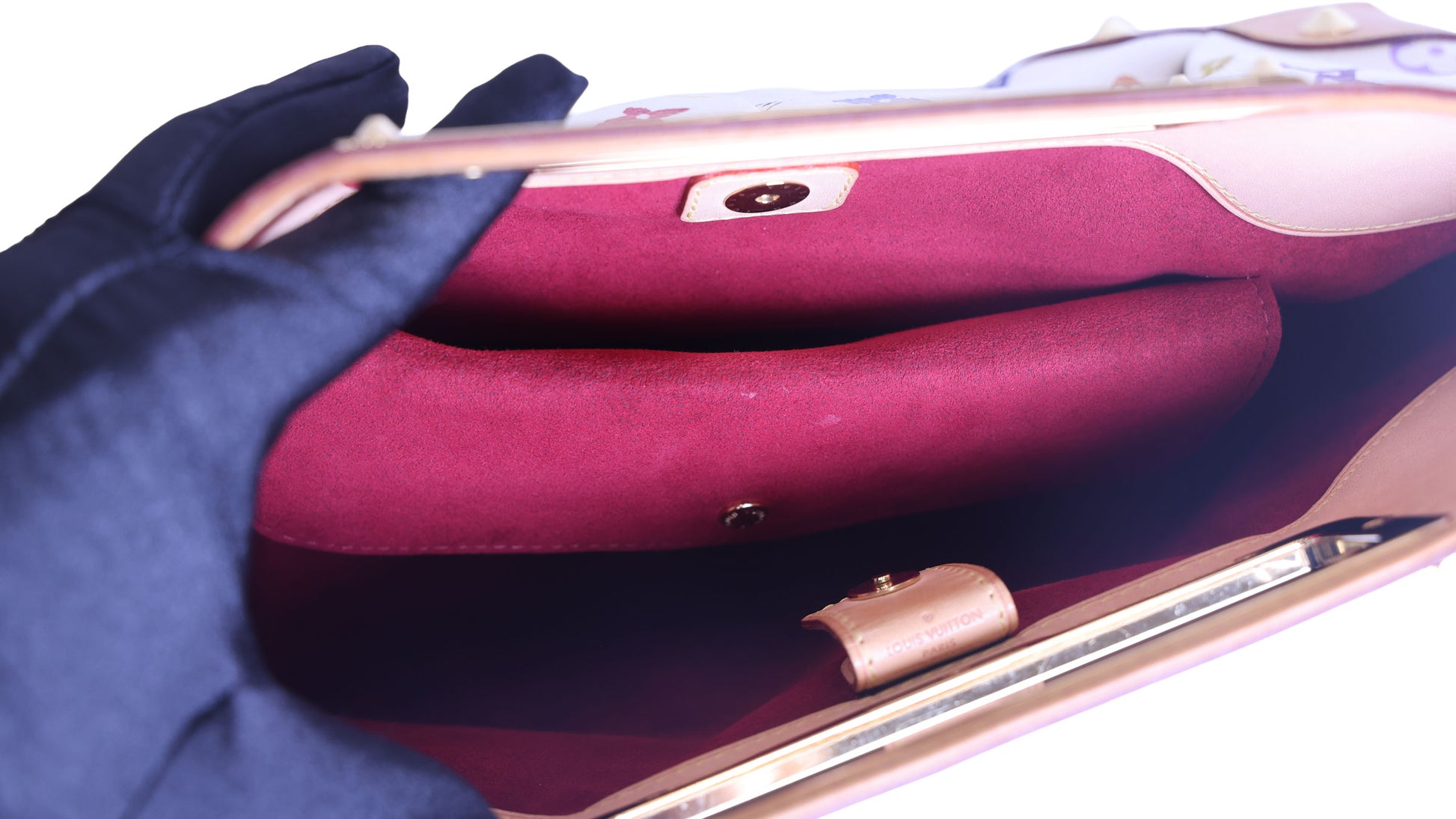 Preloved LOUIS VUITTON Judy PM Multicolore Monogram White Canvas x Leather Handbag | Luxe Again Maison