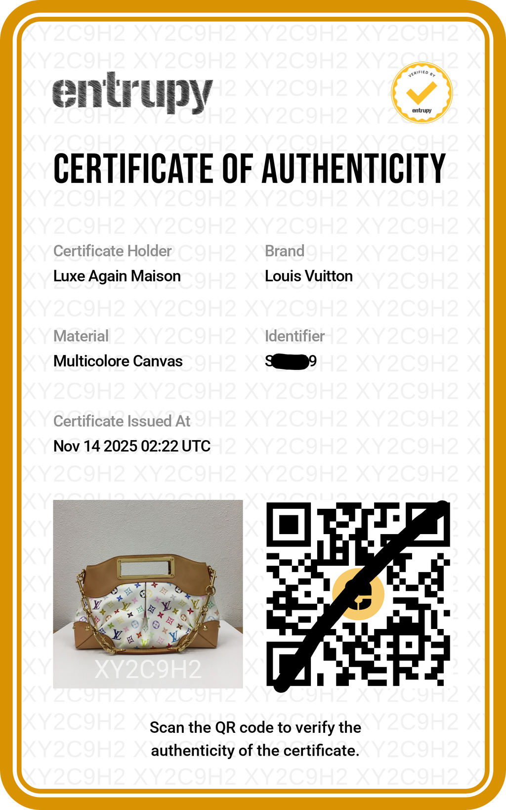 Preloved LOUIS VUITTON Judy PM Multicolore Monogram White Canvas x Leather Handbag | Luxe Again Maison