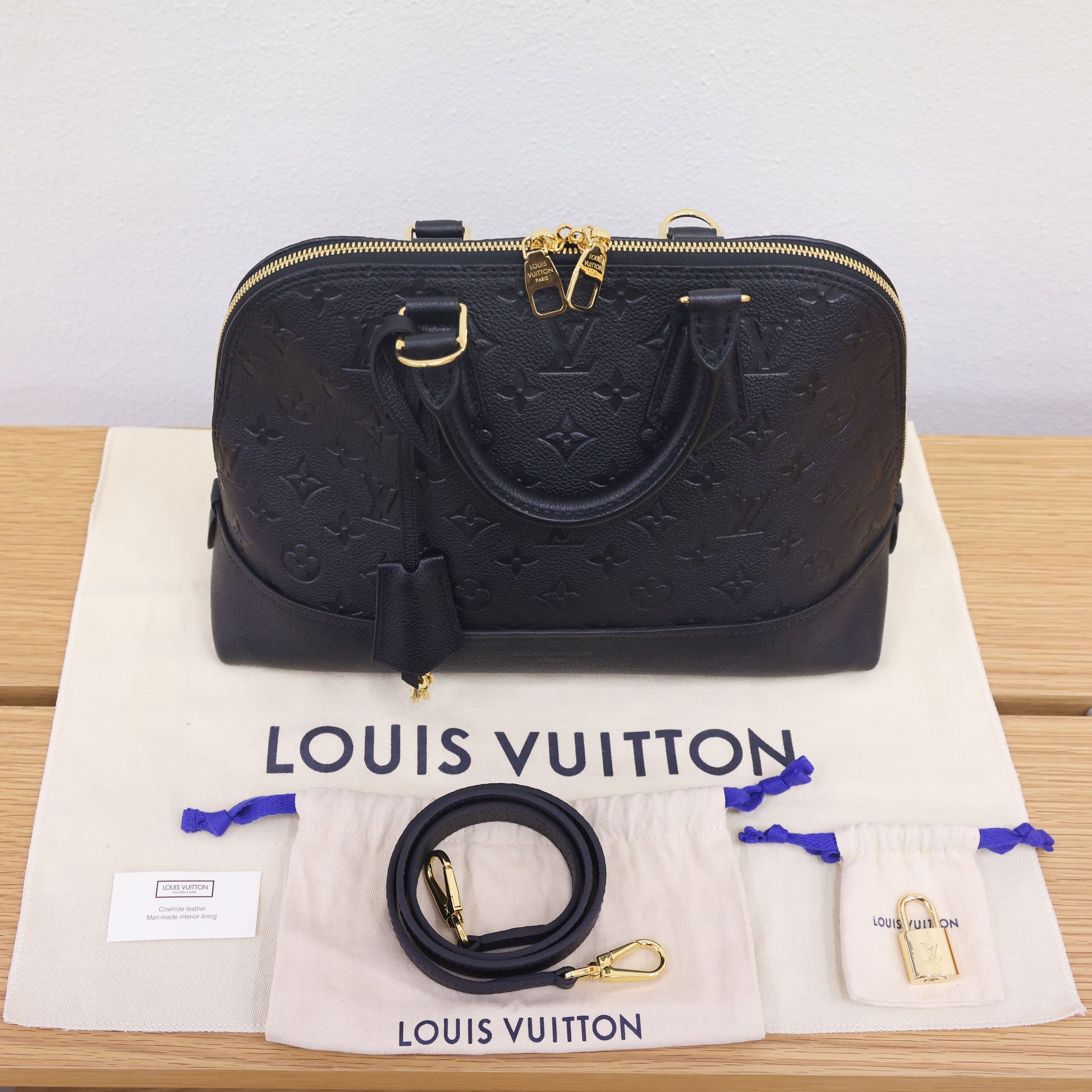 Preloved LOUIS VUITTON Neo Alma PM 2 Way Monogram Empreinte Black M44832 | Luxe Again Maison