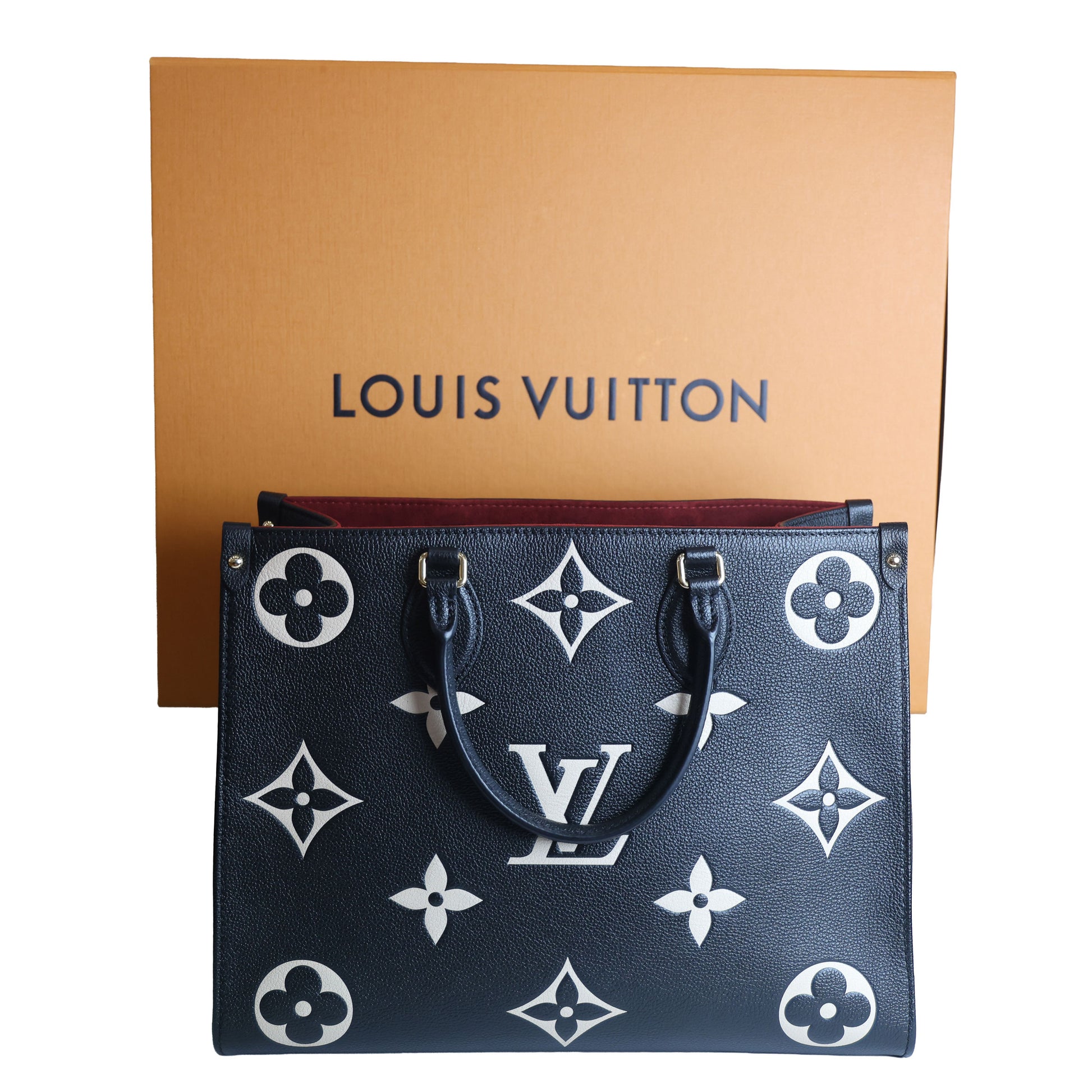 Preloved LOUIS VUITTON OnTheGo MM Empreinte Leather Black | Luxe Again Maison