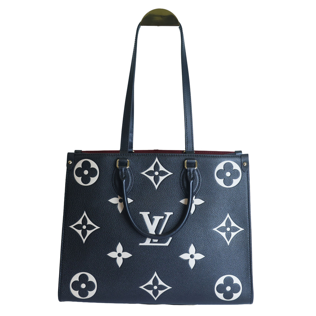 Preloved LOUIS VUITTON OnTheGo MM Empreinte Leather Black | Luxe Again Maison