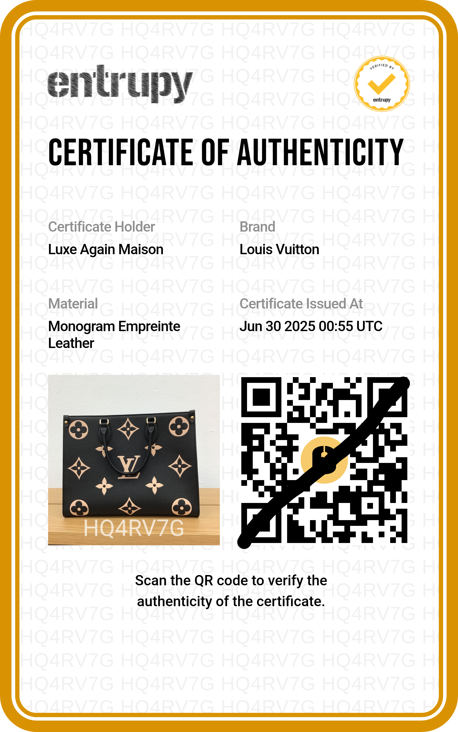 Preloved authentic LOUIS VUITTON On the Go MM M45495 Bicolor Black Monogram Empreinte Leather Tote Bag | Luxe Again Maison