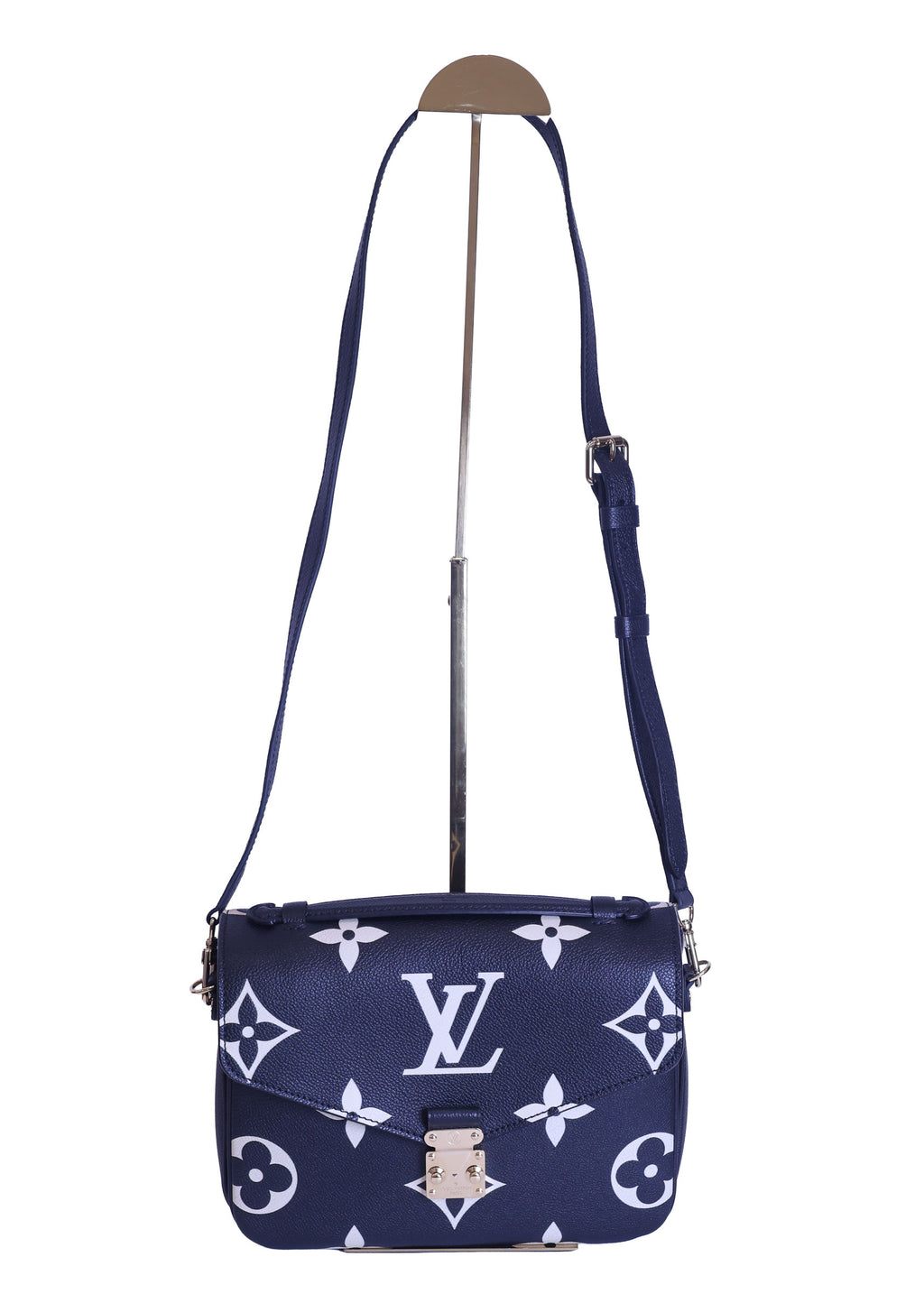 Preloved LOUIS VUITTON Pochette Metis Bicolour Monogram Empreinte Leather Black & Beige M45773 | Luxe Again Maison