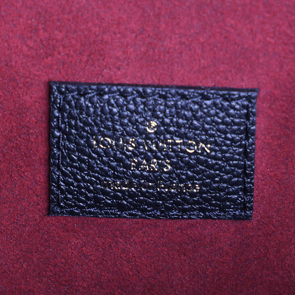 Preloved LOUIS VUITTON Pochette Metis Bicolour Monogram Empreinte Leather Black & Beige M45773 | Luxe Again Maison
