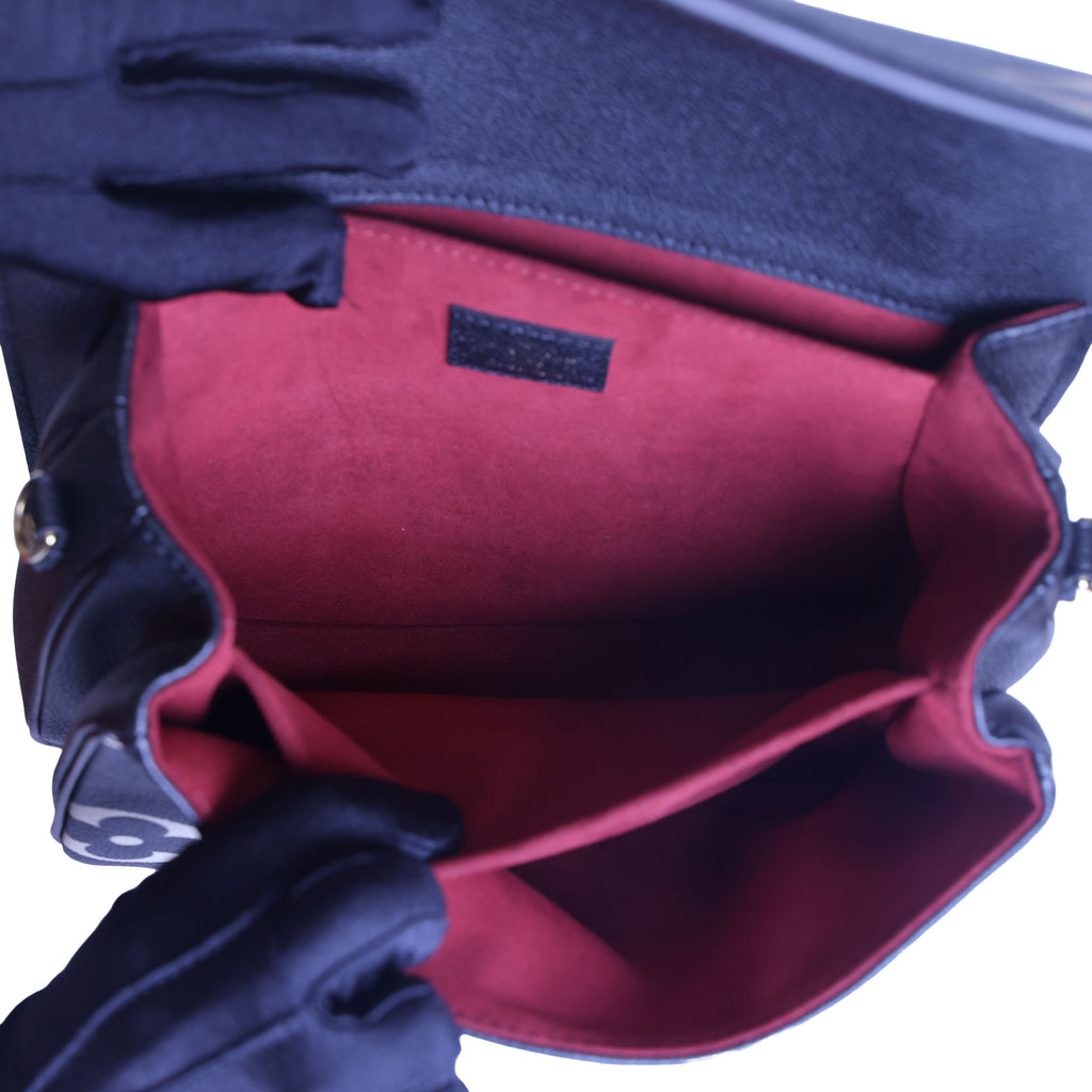 Preloved LOUIS VUITTON Pochette Metis Bicolour Monogram Empreinte Leather Black & Beige M45773 | Luxe Again Maison