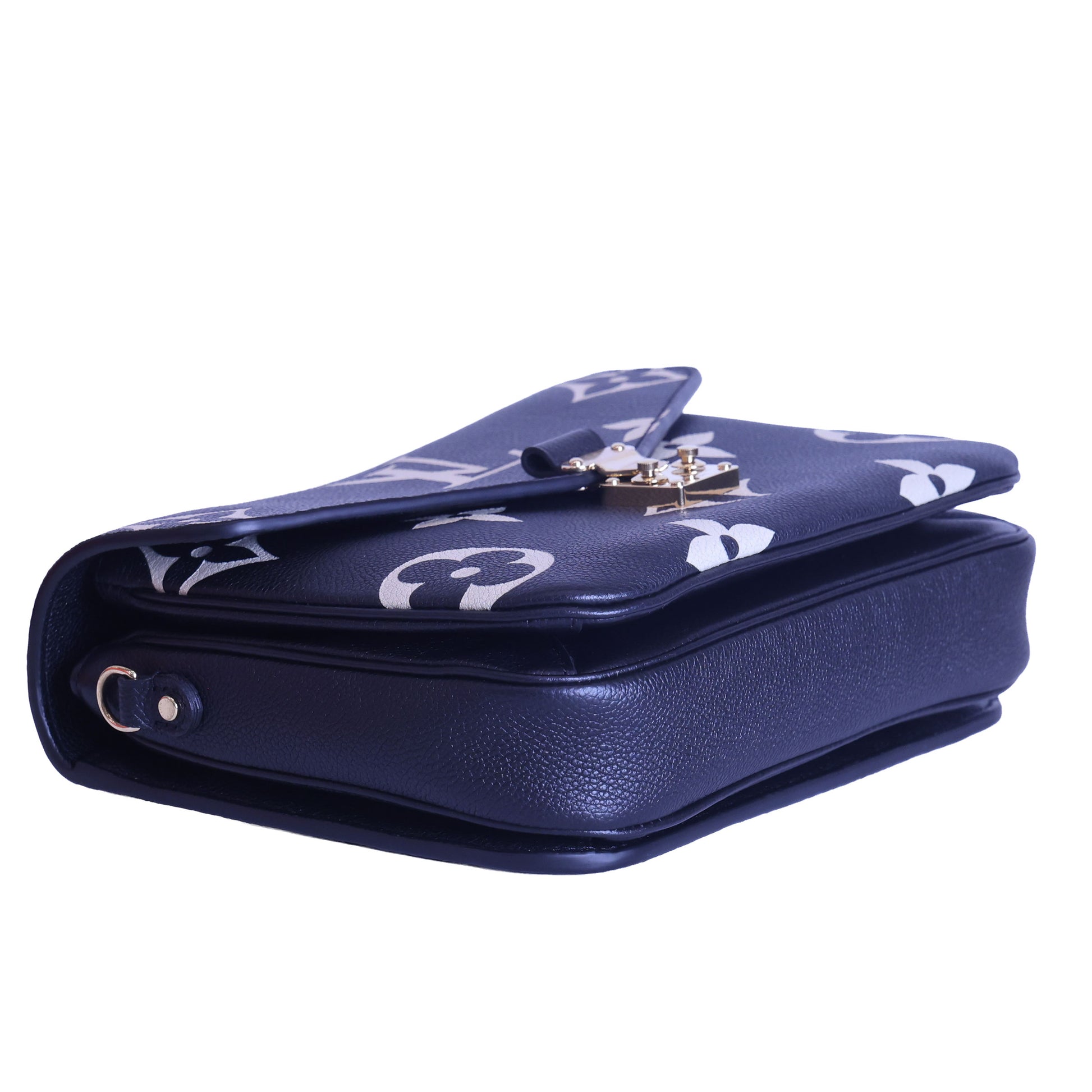 Preloved LOUIS VUITTON Pochette Metis Bicolour Monogram Empreinte Leather Black & Beige M45773 | Luxe Again Maison