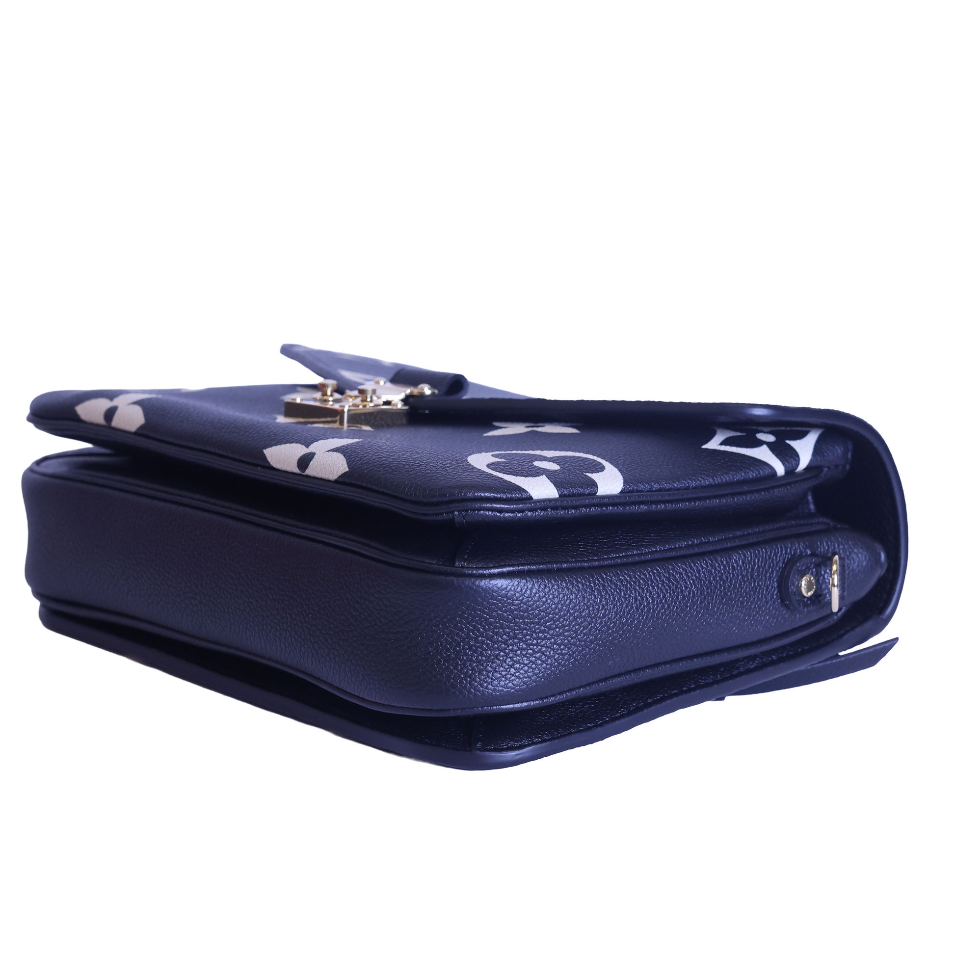 Preloved LOUIS VUITTON Pochette Metis Bicolour Monogram Empreinte Leather Black & Beige M45773 | Luxe Again Maison