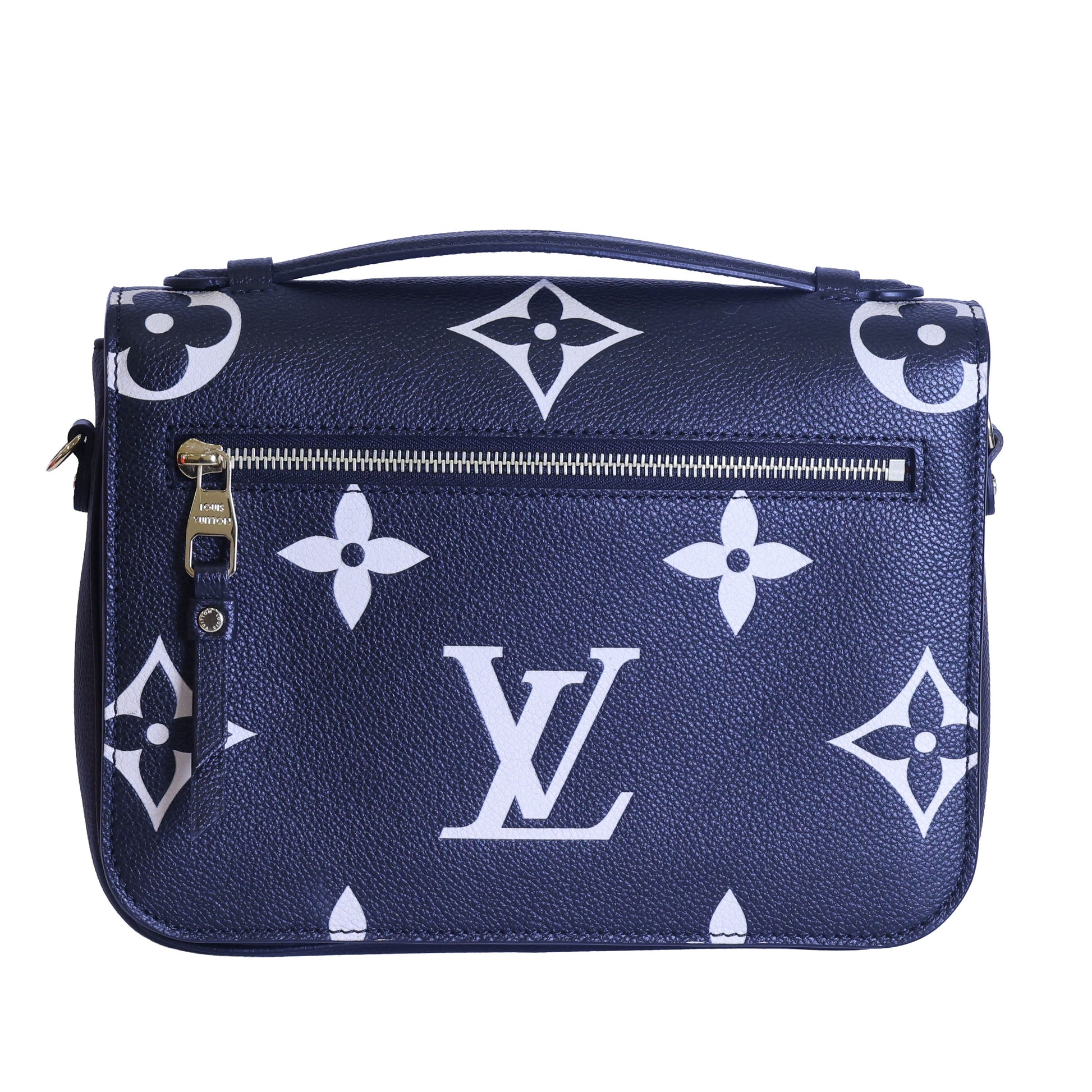 Preloved LOUIS VUITTON Pochette Metis Bicolour Monogram Empreinte Leather Black & Beige M45773 | Luxe Again Maison