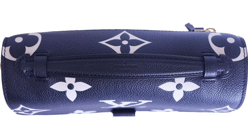 Preloved LOUIS VUITTON Pochette Metis Bicolour Monogram Empreinte Leather Black & Beige M45773 | Luxe Again Maison