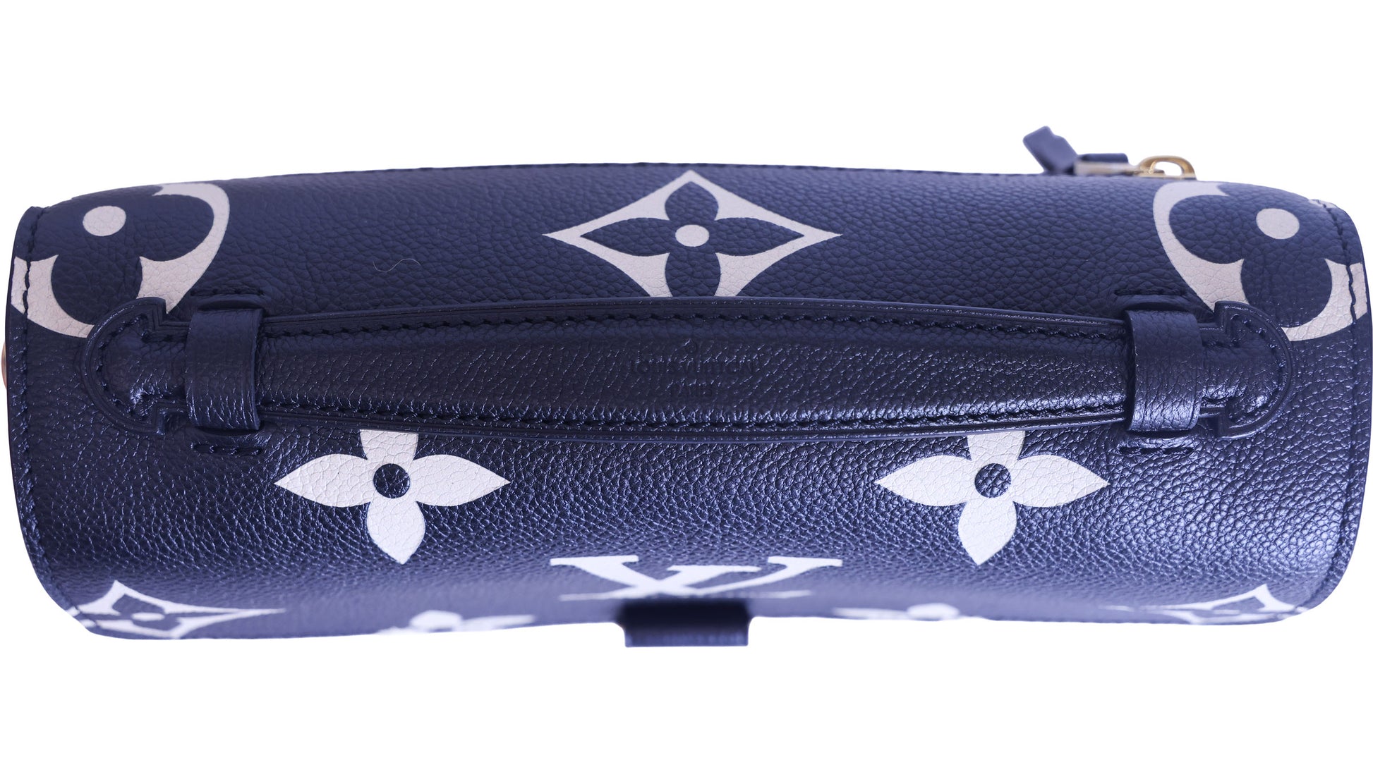 Preloved LOUIS VUITTON Pochette Metis Bicolour Monogram Empreinte Leather Black & Beige M45773 | Luxe Again Maison