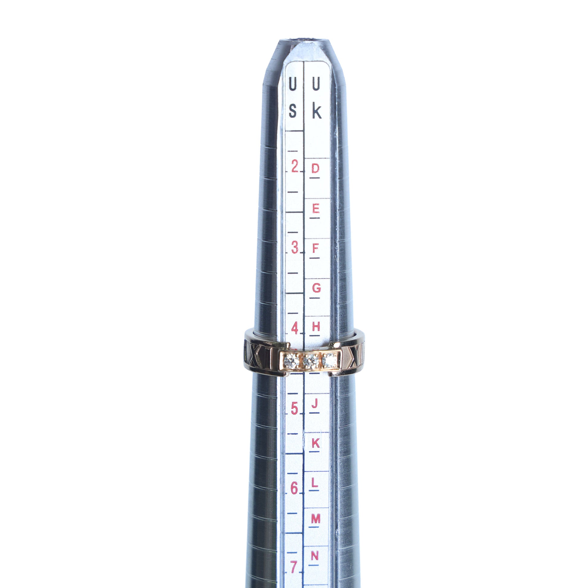 Preowned TIFFANY & Co Atlas 18K Rose Gold Diamond Ring 4.9g | Luxe Again Maison