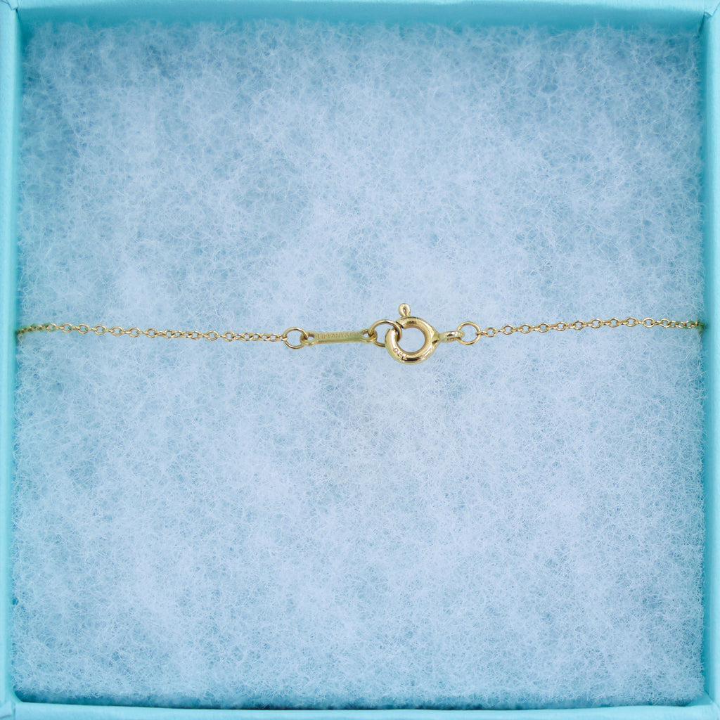 Pre-owned TIFFANY Paloma Picasso Loving Heart Small Necklace 18K Yellow Gold 2.6g | Luxe Again Maison
