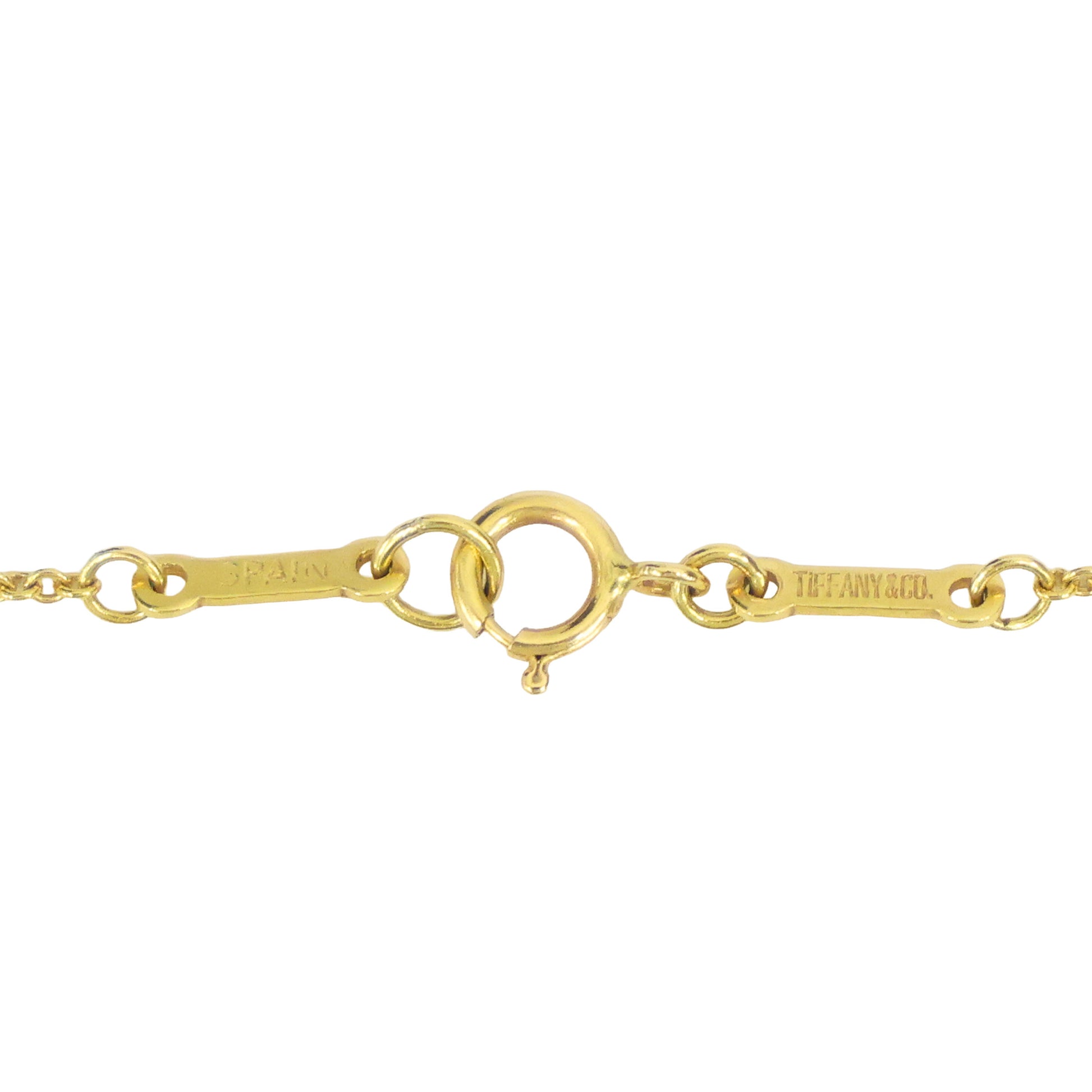 TIFFANY Open Heart Necklace 18K Gold 4.2g