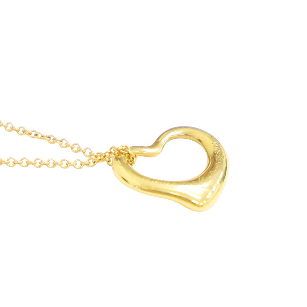 TIFFANY Open Heart Necklace 18K Gold 4.2g