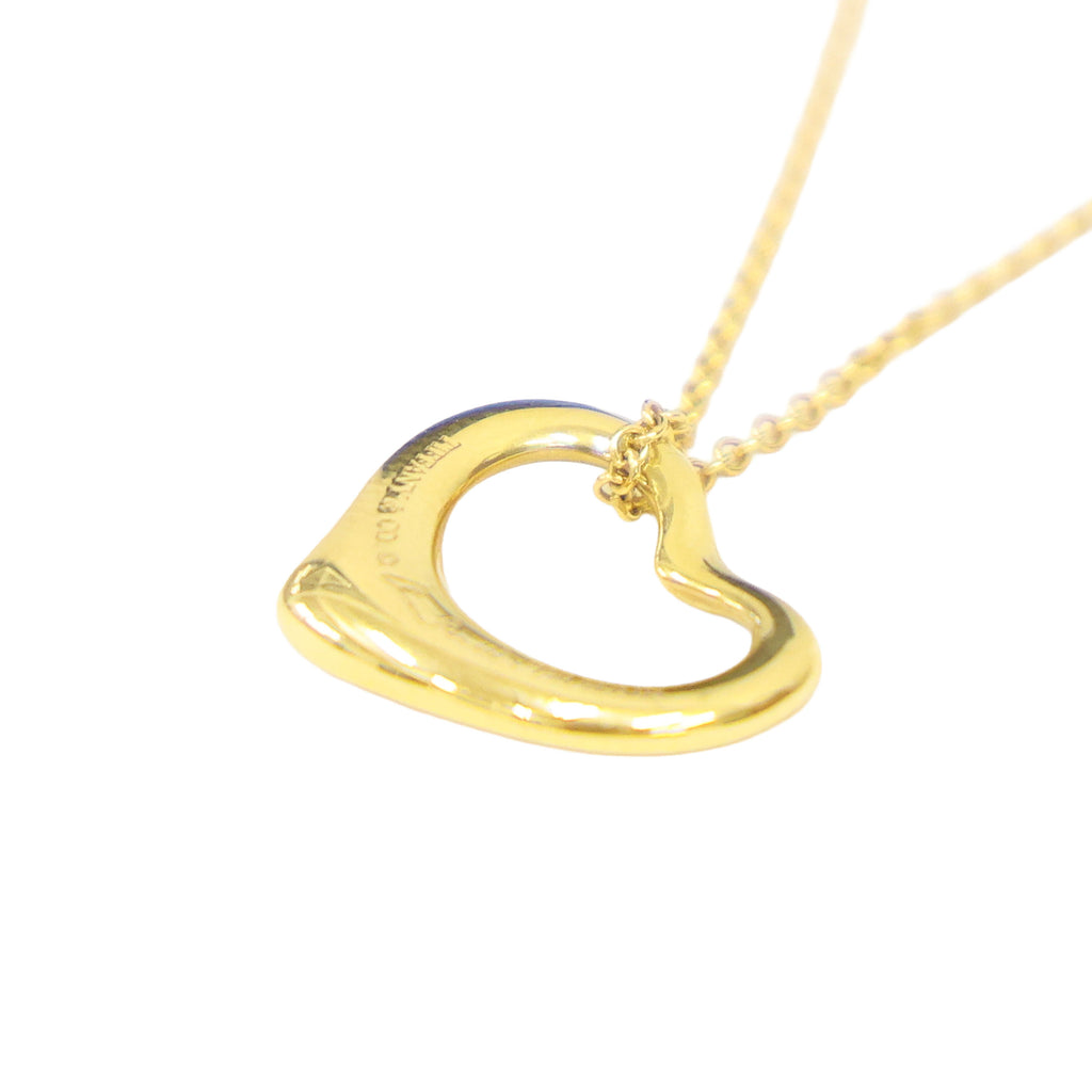 TIFFANY Open Heart Necklace 18K Gold 4.2g