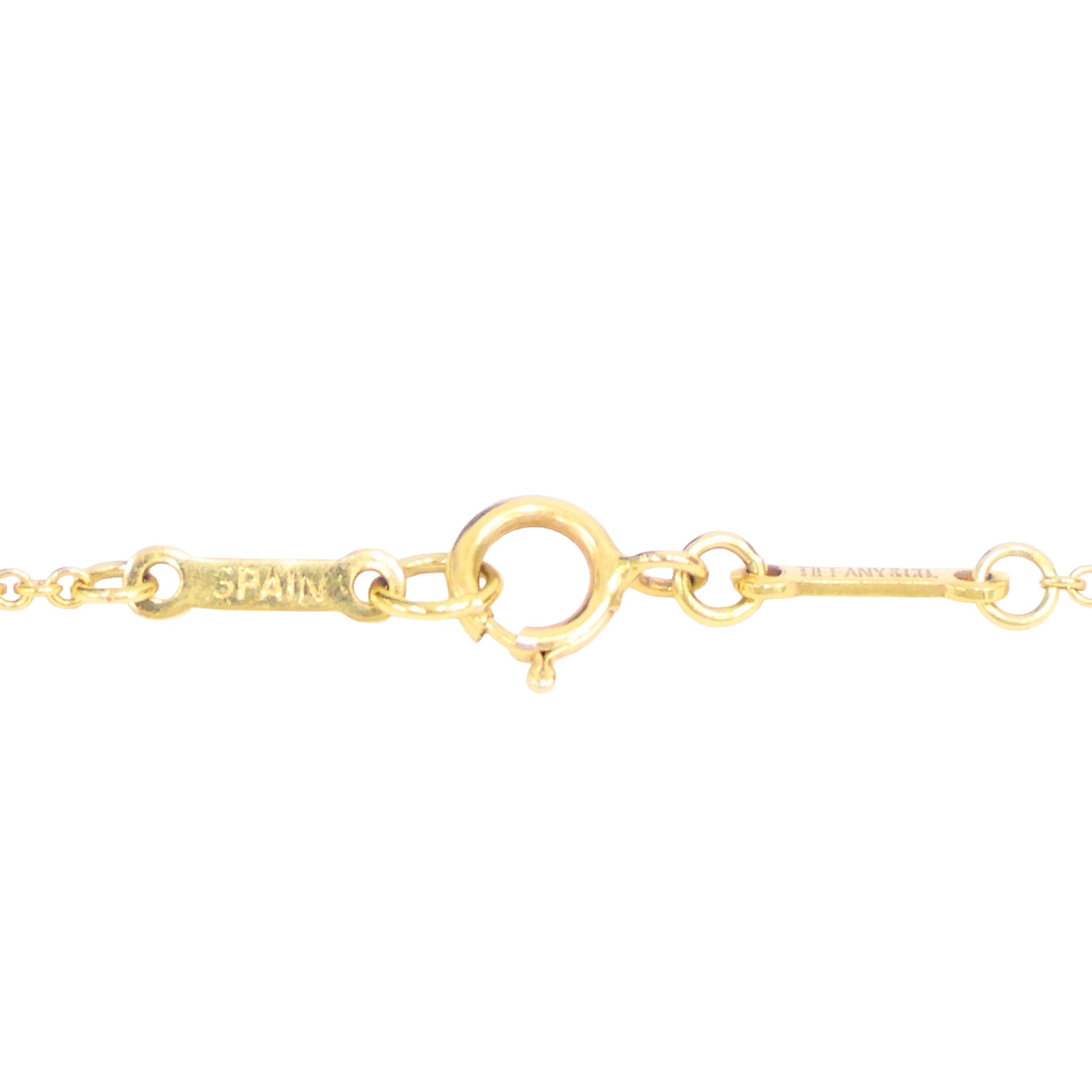TIFFANY Open Heart Necklace 18K Gold 4.2g