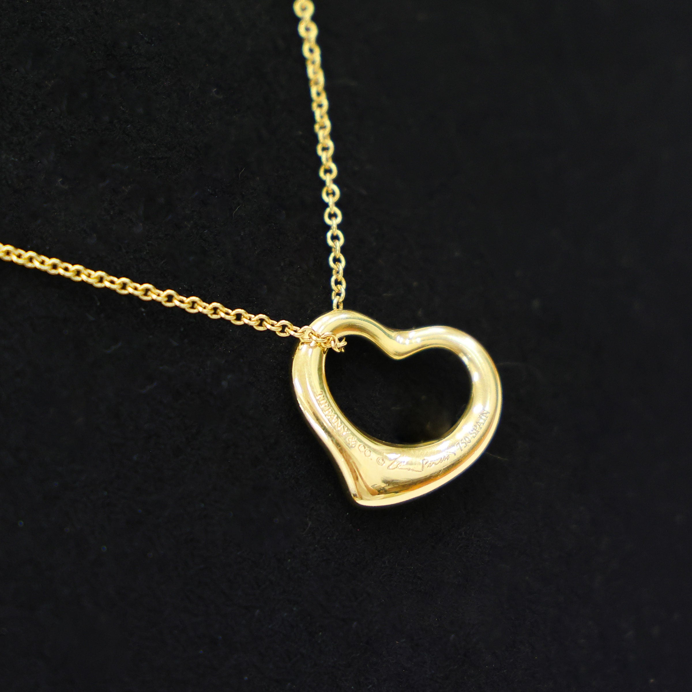 Tiffany Open Heart k18 gold 750 4.2g Tiffany & Co, Elsa Peretti