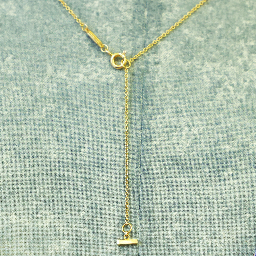 Preloved TIFFANY T Smile Small Necklace 18K Yellow Gold 2.9g | Luxe Again Maison