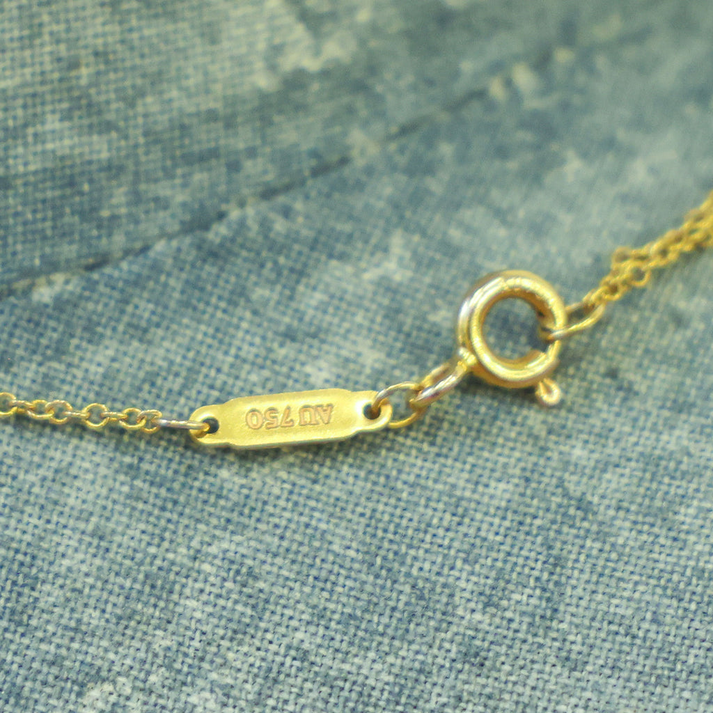 Preloved TIFFANY T Smile Small Necklace 18K Yellow Gold 2.9g | Luxe Again Maison